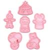 iplusmile Stampo Canestrelli 3d per Biscotti Tema Spettacolo, 6 Pezzi in Plastica, Pressa per Fondente e Glassa, Facile Sformatura per Pasticceria