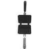 BAFOVY Pentola per Waffle, Cottura a Gas Antiaderente con Manico Lungo, su Fornelli a Gas Combustibile, 31,5 X 14 Cm, 526 G