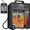 MASKO Radiatore elettrico - Riscaldamento elettrico - Riscaldatore elettrico - 2 kW - Con termostato integrato - Riscaldamento elettrico 2000 W - 3 livelli di riscaldamento - Ventilatore riscaldante