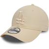 New Era Los Angeles Dodgers MLB League Essential Tonale Beige Chiaro 9Twenty Berretto Regolabile