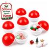 jojofuny 50 PCS Lotteria Palle per Aprire Colorato Bingo Sfere di Ricambio 75mm Sfere di Plastica Divisibile Vuote Rotondo Palline Lotteria Palle da Pong Gioco D'Azzardo