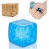 Graphinza snowflake Soft Cube Squeeze Toy - small and Medium Cube Toys, Sensory Toys, Soft Stress Relief Cubes for Kids and Adults - Durable Design (small blue)