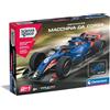 Clementoni Scienza e Gioco Build - Auto da Corsa Blu, Kit Costruzione Bambini 8+ Anni con Oltre 100 Componenti Intercambiabili e 2 Modelli, App Dedicata, Made in Italy, Lingua Italiana, 19398