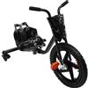 hongward Drift Scooter per bambini, 90 x 68 x 60 cm, portata 80 kg, regolabile, per bambini dai 6 anni in su (nero)