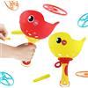 Shyllin Frisbee per Bambini, Shyllin 2 Pack di Frisbee Bambini con 32 Piattini, Giocattoli da Esterno, Giochi all'Aperto, Perfetti per il Parco, Giardino, Spiaggia (Rosso e giallo)