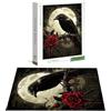 Zhlpjecc Puzzle 1000 Pezzi Rosa, Puzzle Corvo 1000 Pezzi per Adulti e Ragazzi, Puzzles in Legno con Squisita Scatola di Imballaggio, Giochi Educativo per Famiglie, Decorazioni Casa, Regalo per Adulti H-6418