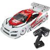 Serpent 1/10 Auto da Turismo RC RTR, Auto RC Elettrica 4WD Veloce con Motore Senza Spazzole, Parti in Fibra di Carbonio e Alluminio CNC, Alta Velocità, Batterie e Caricabatterie Non Inclusi (Rosso)