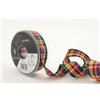 Berisfords Buchanan, Nastro con motivo scozzese, Poliestere, Multicolore, 25mm x 25m