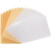 Vaessen Creative Carta Vellum A4-16 pz - 4 Colori Bianco & Oro Glitter | Semi-trasparente, Finitura lucida, 110 g, Creazione di biglietti, Scrapbooking, Journaling, Papercraft fai-da-te