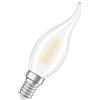 OSRAM Lampadina LED con effetto fiamma bianca, bianco caldo comfort