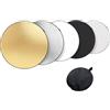 Wiffe Riflettore fotografico pieghevole 5 in 1 con pannello di diffusione argento oro bianco nero per studio fotografico professionale riflettore di luce