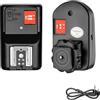 FOMITO PT-04 - Trigger flash wireless universale, portata di 30 m, velocità di sincronizzazione 1/250s, 4 canali anti-interferenza, con porta di sincronizzazione PC