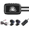 ZERBAY Telecamera Dashcam for moto WiFi, registrazione video Dual HD 1080P 30fps da 3 pollici, tutto IP66 impermeabile, DVR professionale for guida di motociclette for ciclismo all'aperto, avventura, viaggi