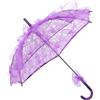 Levemolo Ombrello Parasole in Pizzo Piccolo Porpora Struttura in Ferro | Ombrellino Parasole Matrimonio, Accessorio da Sposa Decorativo per Cerimonie e Spettacoli, Leggero