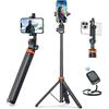 eucos - Treppiede per iPhone da 62 pollici e bastone per selfie con scatto remoto per registrazione video, supporto treppiede per telefono cellulare compatibile con iPhone 13Pro