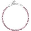 LA PETITE STORY Bracciale Donna in Acciaio, Cristalli, Collezione TENNIS, Idee Regalo Donna
