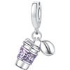 PANPOKI Charms Animali in Argento 925 - Panda, Cane, Gatto, Elefante, Farfalla, Libellula | Ciondoli Compatibili con Pando per Bracciali e Collane | Confezione: Sacchettino in Velluto + Panno Pulizia