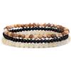 Self-Discovery Mala Set di Braccialetti con Cristalli Guaritrici per Donne - Gioielli con Perle da 4mm Elastici, Regalo Spirituale (Diaspro Paesaggio)
