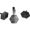ASVP Shop D&D D20 - Set regalo di gemelli e fermacravatta D20, perfetto per giocatori di giochi di ruolo, One Size, Metallo, Non pietra preziosa