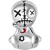 GNOCE Voodoo Dolls Charm Bead in Argento Sterling 925 Adatto per Bracciali Stile Europeo Collane Gioielli di Moda per Donna Uomo Bambini