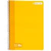 RAYLU PAPER - Quaderno con copertina rigida con spirale, 80 fogli da 70 g, quaderni dai colori vivaci, quaderni per scuola, ufficio, appunti e studio (giallo, orizzontale)