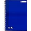RAYLU PAPER - Quaderno con copertina rigida con spirale, 80 fogli da 70 g, quaderni dai colori vivaci, quaderni per scuola, ufficio, appunti e studio (blu scuro, orizzontale)