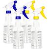 Youngever 2 Pacchi 500ML Bottiglie Spray di Plastica Vuote, Bottiglia a Spruzzo per Capelli e Soluzioni di Pulizia, 2 Colori Assortiti