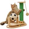 Giwuence Grattatoi Per Gatti D'Interno Tiragraffi Verticale Interattivo con Pallina | Tiragraffi per Gatti Indoor e Outdoor, Esercizio, Grattare, Arrampicata, Pavimento