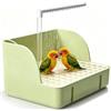PORFOYO Doccia per uccelli, pappagallini, vasca automatica per uccelli, con circolazione a cascata, USB, bagno per uccelli, stabilimento balneare, doccia per pappagalli, pappagalli, gabbia, accessorio