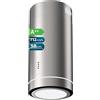 Cecotec Cappa Aspirante Isola Rotonda 38cm Bolero Flux Ire 388000 Inox A++. Aspirazione 712m3/h, Motore 210W, Controllo Elettronico, Pannello LED, Filtro Carbone, Design Elegante Inox
