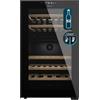Cecotec Cantina Vini 52 Bottiglie Doppia Zona Temperatura Bolero GrandSommelier Duo 52000 Black. Compressore, Illuminazione LED, Display LED Interno, Silenzioso, 5 Ripiani Legno, Vini Sempre Freschi