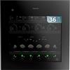Cecotec Cantinetta Vino Incasso 36 Bottiglie Bolero GrandSommelier Duo 36000 Touch Matt Black Compressor. Sensore Tattile, 60x60cm, Doppia Zona Temperatura, Ripiani Legno, Conservazione Ottimale Vini