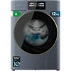 Cecotec Lavatrice Carica Frontale 12 Kg Bolero DressCode 12950 Autodose Direct Drive 3D Titanium. 1400 RPM, 13 Programmi, Direct Drive, Schermo 9,2 Pol, Funzioni Intelligenti, Bucato Sempre Perfetto