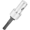 Rengue Perno Connettore Coclea di Terra con Gambo Tondo per Adattatore per Trapano Elettrico 2 Fosse 2 Slot con Struttura in Metallo per Uso Professionale Fai-da-te