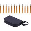 CENGPXGH Set di 12 scalpelli da taglio per legno, acciaio, borsa per attrezzi in