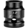Capri Tools Bussola a impatto tozza da 12 mm, attacco da 1/2, 6 punti, metrica, CP55412