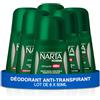Narta - Deodorante da uomo a sfera - Freschezza classica anti-sudore Efficienza 48 ore senza alcool - confezione da 6 x 50 ml