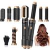 Atopskins Airstyler Pro 6 in 1 Hairstyler Atopskins Spazzola Asciugacapelli Multifunzione Hair Styler Airbrush Spazzola Phon per Capelli Con Air Hair Curler Spazzola Lisciante 3 Regolazione della Temperature
