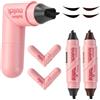 ALIIP Set di 2 Timbri per Eyeliner a Doppia Testa, Impermeabile, Resistente allo Smudge ad Asciugatura Rapida, Feste e Giorni di Lavoro (Nero + Marrone)