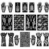 Nivofu 18 Fogli Stencil Tattoo Temporanei, 200+ Modelli Unisex per Hennè | Stencil per tatuaggi: facili, sicuri e perfetti per body art, lentiggini e feste. Oltre 200 design per look personalizzati