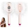 Tomedeks 1 Pezzi Spazzola a Vapore Capelli 2026, Pettine Massaggiante Elettrico con Spray,Piastra Anticrespo Ricaricabile 3 in 1 per Capelli Spessi Ricci Mossi Lisci,Uso Casa e Viaggio (Rosa)