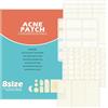 Rnitle 165P Patch brufoli Idrocolloidali,Pimple Patch impermeabili traspiranti,Hydrocolloid Patch Invisibile,(8 Taglie,11P)
