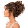 CAISHA Cravatta Per Capelli 100% Capello Umano Pezzo Per Capelli Ispessimento Dei Capelli Treccia Fascia Per Capelli Accessori Per Capelli Marrone H312d