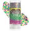 DYIOTF Glitter Stick Corpo e Viso, Brillantini Capelli Gel con Paillettes a Stella, Trucco Festival e Rave per Occhi e Labbra, Gel Glitterato ad Alta Aderenza per Concerti e Feste, 1 Pezzo