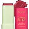 VIDIND Crema stick blush 3 in 1 multiuso per guance, occhi e labbra, rossore cremoso a lunga durata, leggero e traspirante, fard multiuso per tutte le tonalità della pelle (2#rosso caldo)