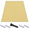 AJALGZ Vela Ombreggiante 0.4x3m Rettangolare Impermeabile - Tenda da Sole per Esterno Anti-UV - Telo Parasole con Occhielli e Corde per Giardino, Terrazzo, Patio - Giallo