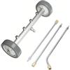 PEESHON Idropulitrice ad Alta Pressione per Sottoscocca Auto 41 cm, con 3 Prolunghe e Ugello a 1/4 Innesto Rapido, Pulitore per Sottoscocca con 4 Ugelli, 4000 PSI (Grigio)