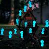 NUOGUAYI 20 Pezzi Elfi Degli Alberi Luminosi, Princess Mononoke, Figurine in Miniatura di Fantasmi, Elfi da Giardino, Mini Fantasma Luminoso, Adatti per Prati,Micropaesaggi, Accessori da Giardino (A)