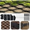 BORDRISE Geogriglia, 5 X 3M Celle Esagonali Per Ghiaia Tappetino Stabilizzatore In Plastica Altezza 5cm Include 40 Ancoraggi Al Suolo E 20 Fissaggi Stabilizzazione Terreno In Hdpe Griglie Prati Griglie Ghiaia