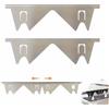 YUNFAN Stainless Steel Stove Counter Gap Cover,Retractable Stove Gap Filler,Range Trim Kit,Adjustable Length 13.8To 27.5,For Oven, Stovetop And Kitchen Appliances Countertop (Bianco 2 set)